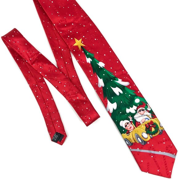 Men's Novelty Christmas Themed Necktie Lot of 4 - Picture 6 of 8